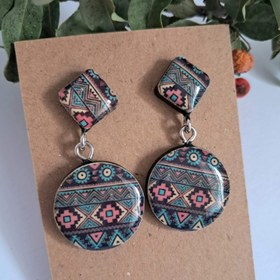 تصویر گوشواره رزینی کد ۰۲۴ 