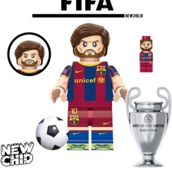 تصویر مینی فیگور لیونل مسی مدل ‏TV7048 سازگار با قطعات لگو 