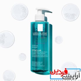 تصویر ژل شستشوی صورت لاروش پوزای مدل افکلار حجم ۴۰۰ میل مناسب پوست چرب 