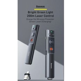 تصویر پرزنتر بی سیم باسئوس مدل WKCD010013 Green Laser 