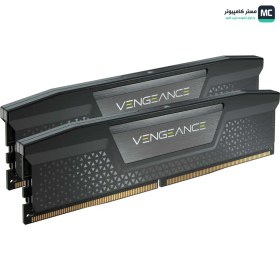 تصویر رم کامپیوتر DDR5 دو کاناله 5200 مگاهرتز CL40 کورسیر مدل Vengeance ظرفیت 16 گیگابایت Corsair Vengeance 16GB DDR5 5200MHz CL40 Dual Memory