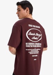 تصویر تیشرت کوتاه آستین بافته شده با یقه دوچرخه‌ای راحت برش باکسی فیت 1 - Defacto -- 957652759- اورجینال 