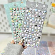 تصویر استیکر پفکی برجسته سری حیوانات 