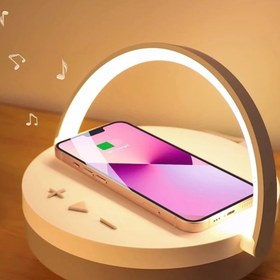 تصویر اسپیکر شارژر وایرلس چراغ خواب الدرام Earldom مدل WC28 wireless charger music lamp Earldom WC28