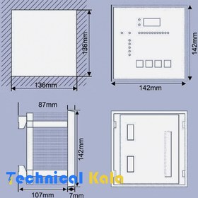 تصویر رگولاتور بانک خازنی 6 پله PKC مدل (PRA06) 
