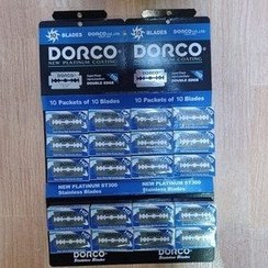 تصویر تیغ ورقی دورکو DORCO (فروش به صورت 20 بسته 10 عددی) DORCO razor blade (sold in 20 packs of 10 pieces)