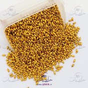 تصویر مهره گندمی طلایی حدود 9 میل (بسته 200 گرمی) 