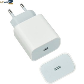 تصویر شارژر دیواری اپل مدل 20 وات دو شاخه Apple 20 Watt Wall Charger