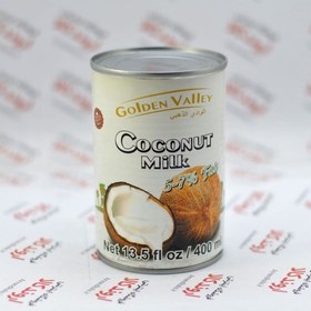 تصویر 10 عدد قوطی شیر نارگیل خالص golden valley گلدن ولی مالزی 400 میلی لیتر. 