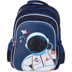 تصویر کیف مدرسه طرح فضانورد مدل 1123 Model 1820 astronaut design school bag