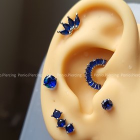 تصویر ست پیرسینگ سورمه ای 