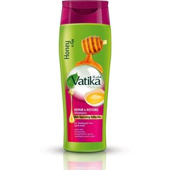 تصویر شامپو ترمیم کننده ضد وز ضد موخوره عسل و تخم مرغ واتیکا Vatika Honey and Egg Repair and Restore Shampoo 