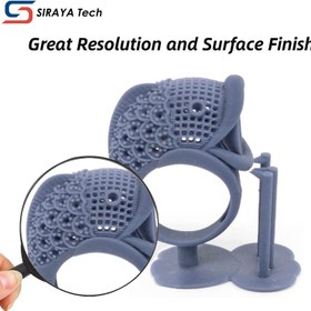 تصویر رزین رنگ خاکستری دریایی 1000 گرمی Siraya Tech 3D Printer Resin - ارسال 20 روز کاری 