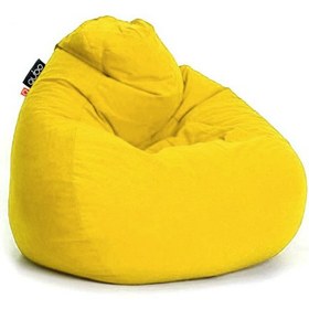 تصویر مبل شنی راحتی زرد کد 22088