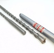 تصویر مته الماسه پنج شیار چهار الماس سایز 22x500 برند TAM SDS MAX hammer Drill cross tip size 22x500