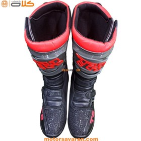 تصویر بوت کراسی تایگر | T2 | BLKRD Crossy boots TIGER T2 - BLK-RD