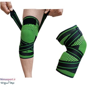 تصویر زانوبند ورزشی K-sport مدل چسبی ضربدری تکی 