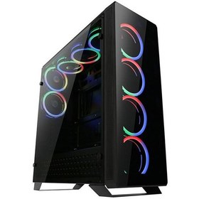 تصویر کیس کامپیوتر مسترتک مدل تی 500 گیمینگ T500 Gaming Computer Case