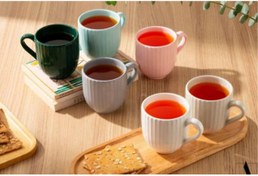 تصویر ماگ شیاردار سرامیکی 