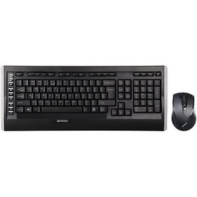 تصویر کیبورد و ماوس ای فور تک بی سیم 9300F Wireless 9300F keyboard and mouse set