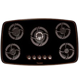 تصویر اجاق گاز صفحه ای تایسز 5 شعله مدل TBG5-1910 Taysez 5 burner gas stove model TBG5-1910