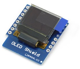 تصویر شیلد نمایشگرWemos D1 mini OLED 0.66" I2C 