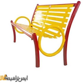 تصویر نیمکت فلزی پارک 