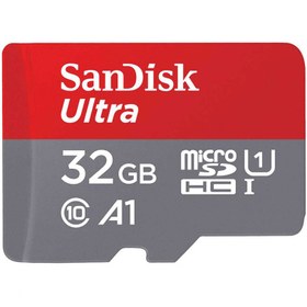 تصویر کارت حافظه microSDHC سن دیسک مدل Ultra A1 ظرفیت 32 گیگابایت Sandisk Ultra A1 microSDHC 32GB