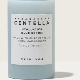 تصویر سرم آبی هیالو-سیکا سنتلا ماداگاسکار اسکین ۱۰۰۴ Skin1004 Madagascar Centella Hyalu Cica Blue Serum