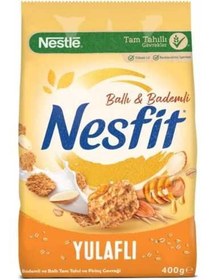 تصویر غلات صبحانه(کورن فلکس) عسل و بادام نسفیت نستله Nestle Nesfit Balli ve Bademli Tam Bugday ve Pirinc Gevreg 