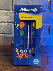 تصویر آبرنگ پلیکان 12 رنگ pelikan water color