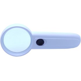 تصویر ذره بین دستی Magnifier مدل MG6B-3 بزرگنمایی 5X دارای دو عدد LED Magnifire