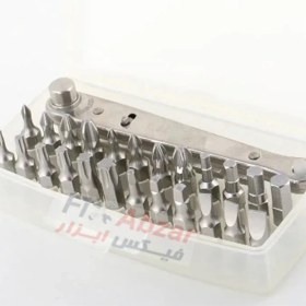 تصویر سری پیچ گوشتی لیکوتا مدل ABD-3001 مجموعه 26 عددی LICOTA 26PCS STAINLESS BIT WRENCH SET 26P ABD-3001