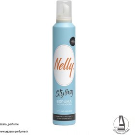 تصویر موس حالت دهنده قوی مو نلی NELLY مدل styling STRONG HOLD حجم 300 میل Nelly styling STRONG HOLD 300ml