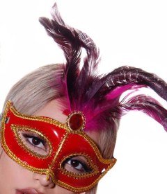 تصویر نقاب بالماسکه زنانه با رنگبندی و طرح بندی متنوع masquerade mask