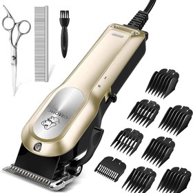 تصویر ماشین اصلاح حیوانات خانگی OMORC GD077B | حرفه‌ای، قدرتمند، بی‌صدا OMORC GD077B Pet Hair Clipper | Professional, Powerful, Quiet