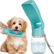 تصویر ظرف آب تاشو همراه سگ و گربه 