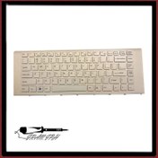 تصویر کیبورد لپ تاپ SONY VPC-EA سفید با فریم 