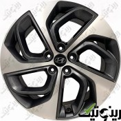تصویر رینگ فابریک هیوندای توسان 19 اینچی رنگ رخ تراش دودی 
