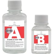 تصویر مایع رزین اپوکسی مدل A-B حجم 120 میلی لیتر به همراه هاردنر 