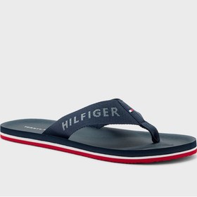 تصویر دمپایی ساحلی مونوگرام برند Tommy Hilfiger Monogram Beach Flip Flops