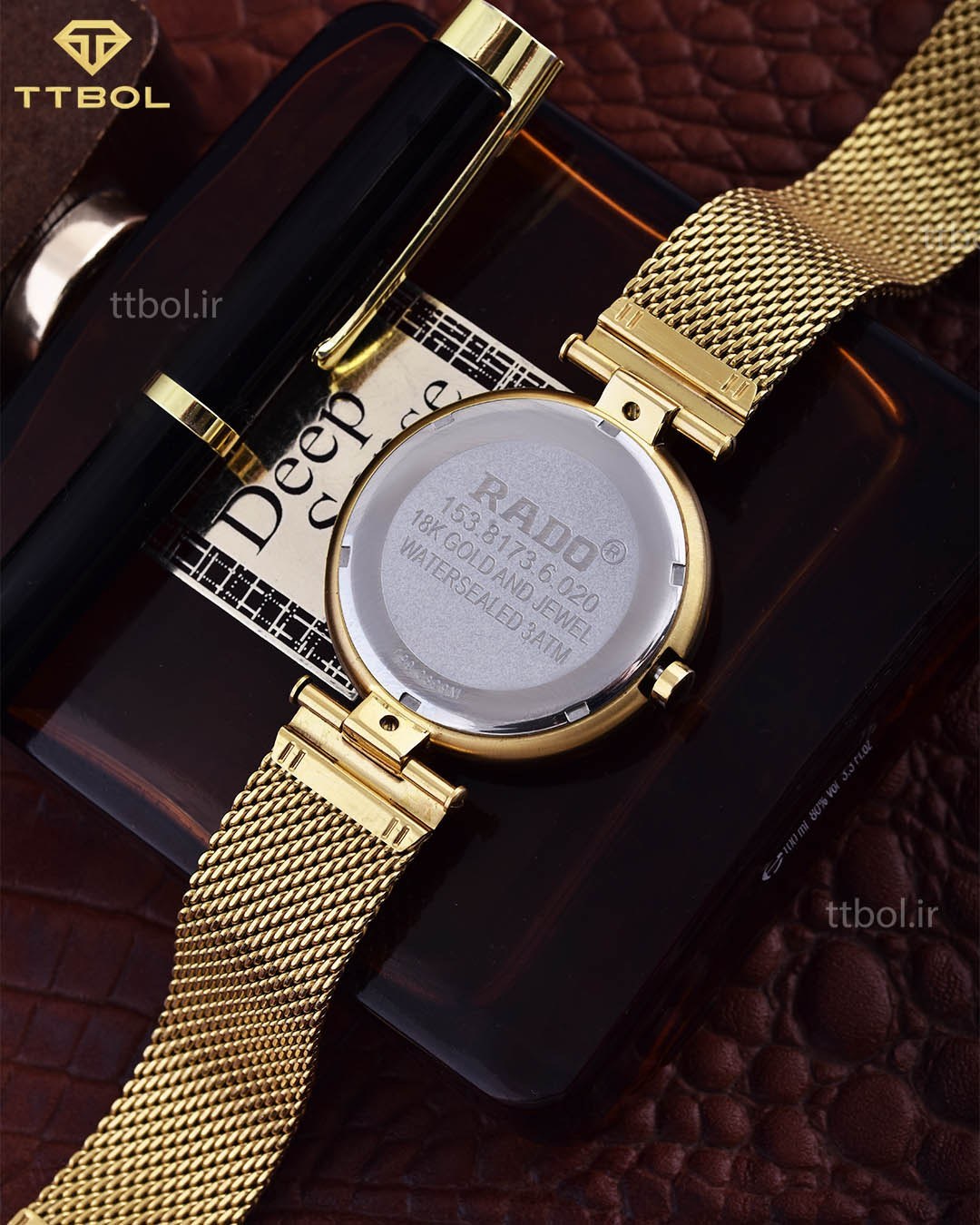 Rado 18k gold deals and jewel watersealed 3atm