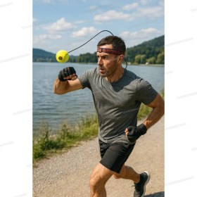 تصویر توپ هدبال بهمراه هدبند مدل تنیسی 