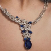 تصویر ست گردنبند و گوشواره مه‌آویز Mahdaviz necklace and earrings