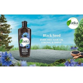 تصویر روغن سیاه دانه فاتیکا اورجینال عربی 200میل احیاء کننده و درخشان کننده اصلی Vatika oil