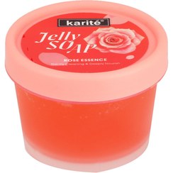 تصویر صابون ژله ای طبیعی صورت و بدن گل رز کاریته ا Karite Rose Jelly Soap Karite Rose Jelly Soap