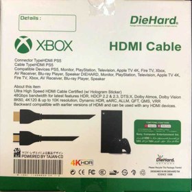 تصویر کابل HDMI مایکروسافت مدل دایهارد مناسب برای ایکس باکس سری اس و ایکس 