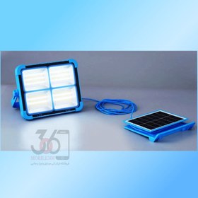 تصویر پروژکتور خورشیدی 100 وات UXI BL-911 دارای پنل خورشیدی جدا شونده 100 Watt Solar Projector UXI BL-911