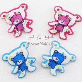 تصویر اتیکت چاپی خرس 