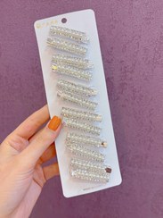 تصویر گیره مو مجلسی مرواریدی 